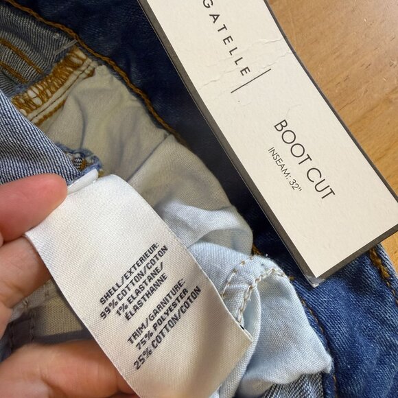 66. Denim on Denim Womens Buttons Shirt Sz LARGE- Bootcut Jean Sz 31 Chambray - Picture 7 of 16